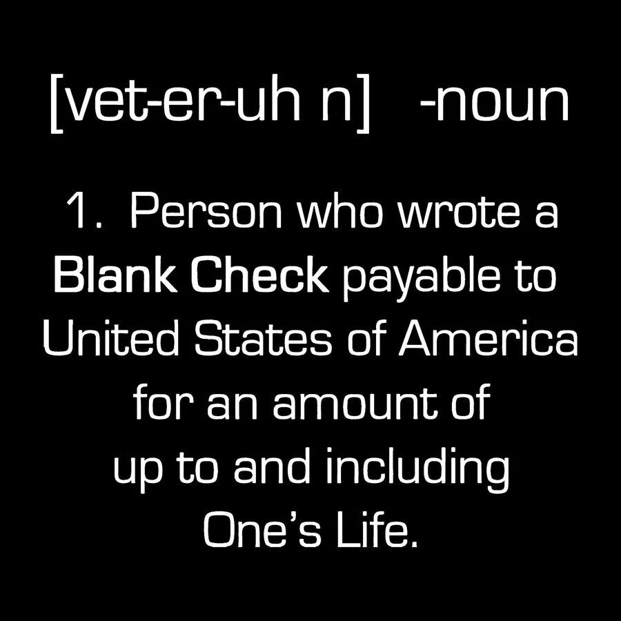 Blank Check Veteran T-Shirt - Black - Image 5